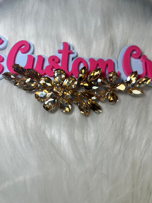 Champagne Crystal Iron-On – 4.5”