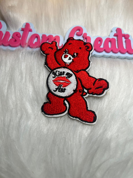 Red Kiss my Ass Care bear