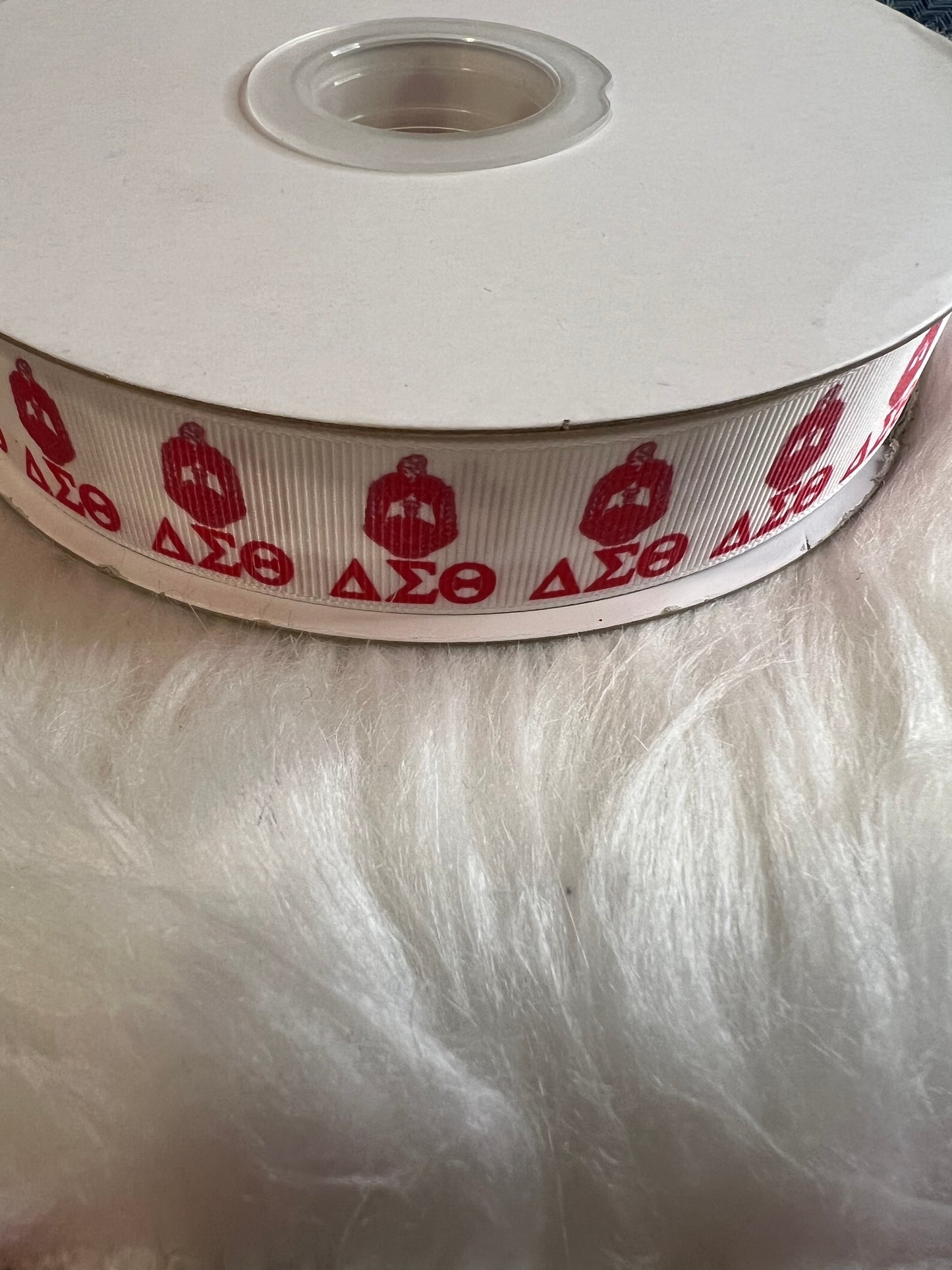 Red White Delta Ribbon
