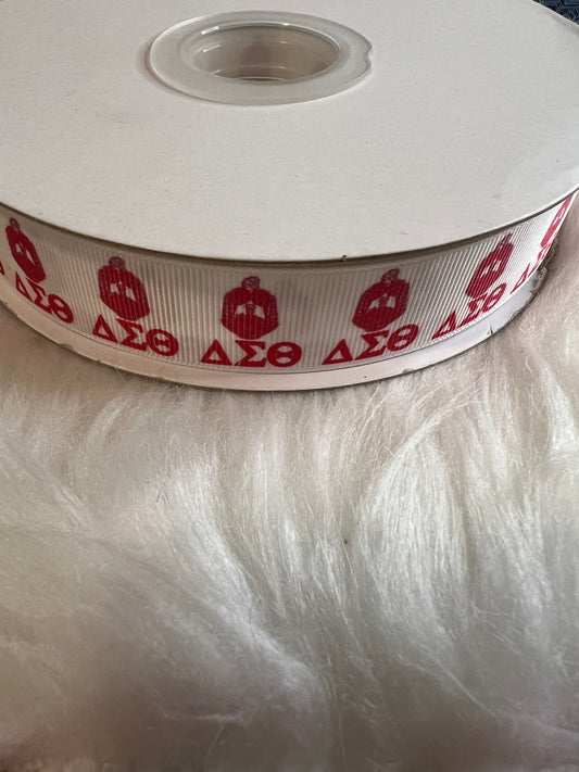 Red White Delta Ribbon