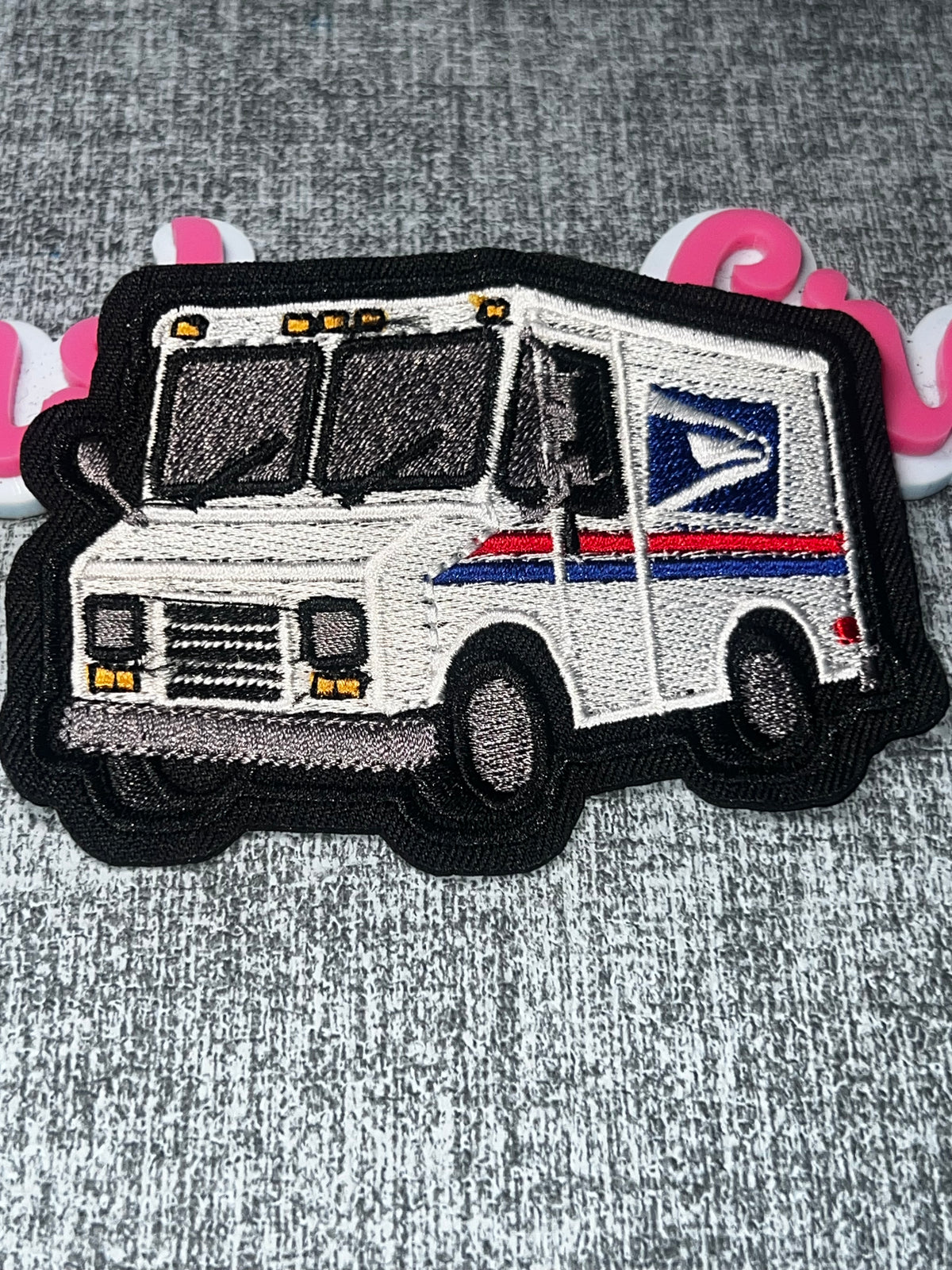 Mail Delivery Truck Patch – Embroidered Work Vehicle Applique