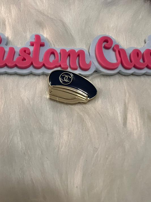 Navy CC sailor hat Brooch