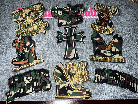 Prayer Warrior Patch Bundle – Camouflage Collection
