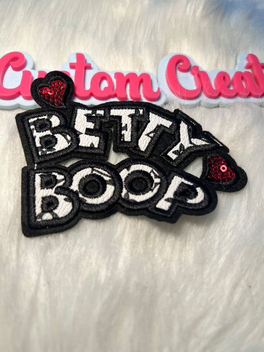 White Betty Boop word LV