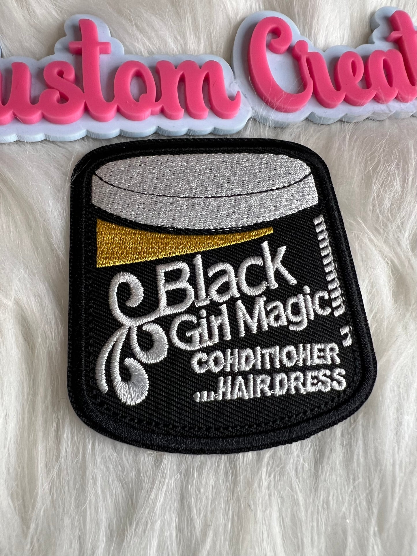Black White Yellow Black Girl Magic Jar