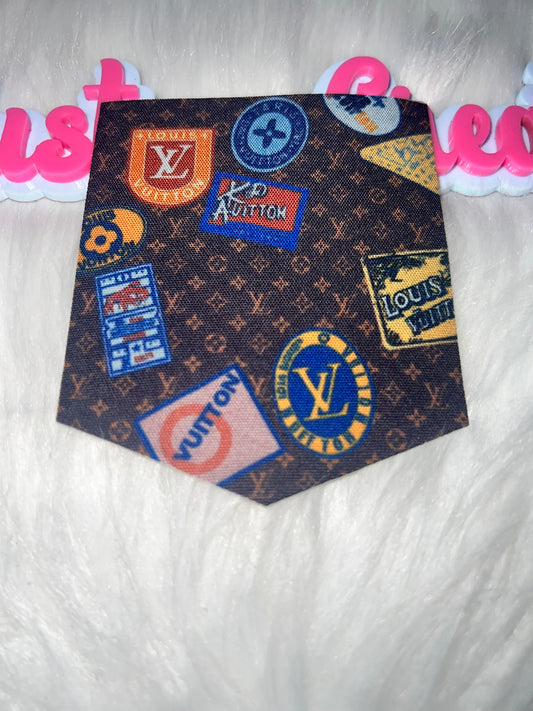 🤎 LV-Inspired Pocket Iron-On Patch