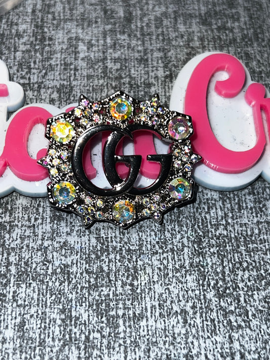 Gold Crystal Letter Brooch Pin | Rhinestone Fashion Brooch for Jackets Hats Bags & DIY Crafts