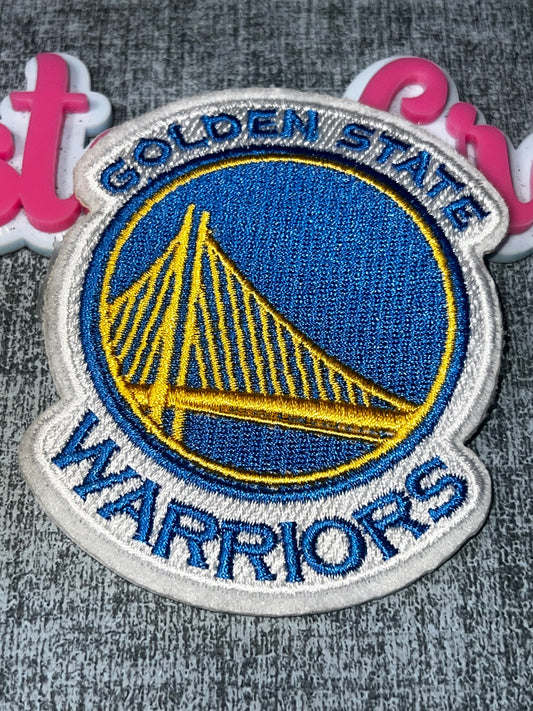 B-Bridge Circle Embroidered Iron-On Patch | Landmark Embroidered Appliqué Big