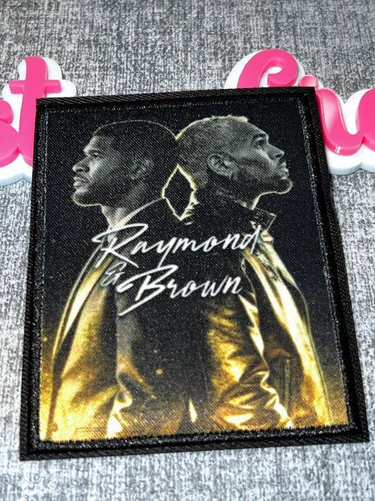 Gold Duo Performance Patch – Embroidered Music Fashion Applique