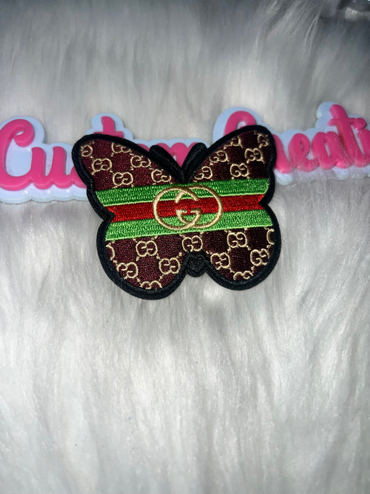 GG Butterfly Patch (Brown, Green & Red)