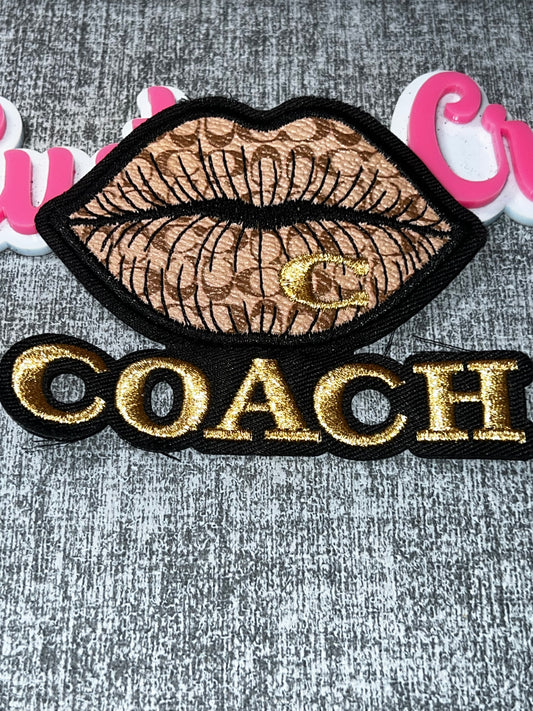 Tan Lips Style Embroidered Patch – Fashion Lips Iron On Applique