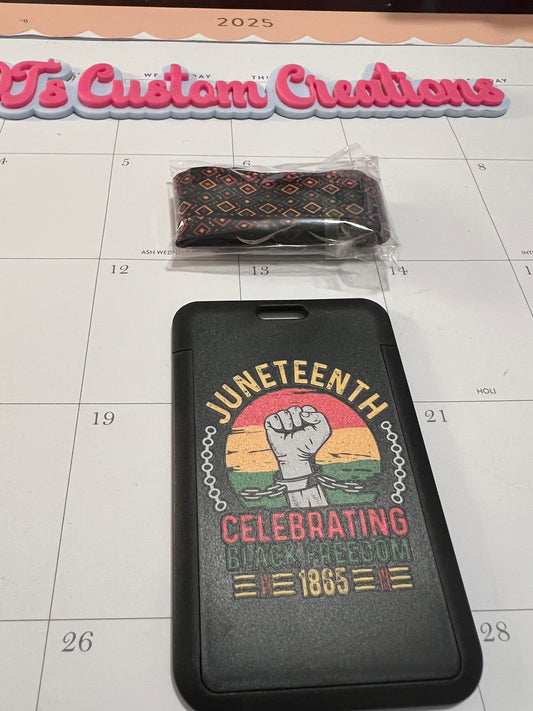 Lanyard/IDHolder Juneteenth