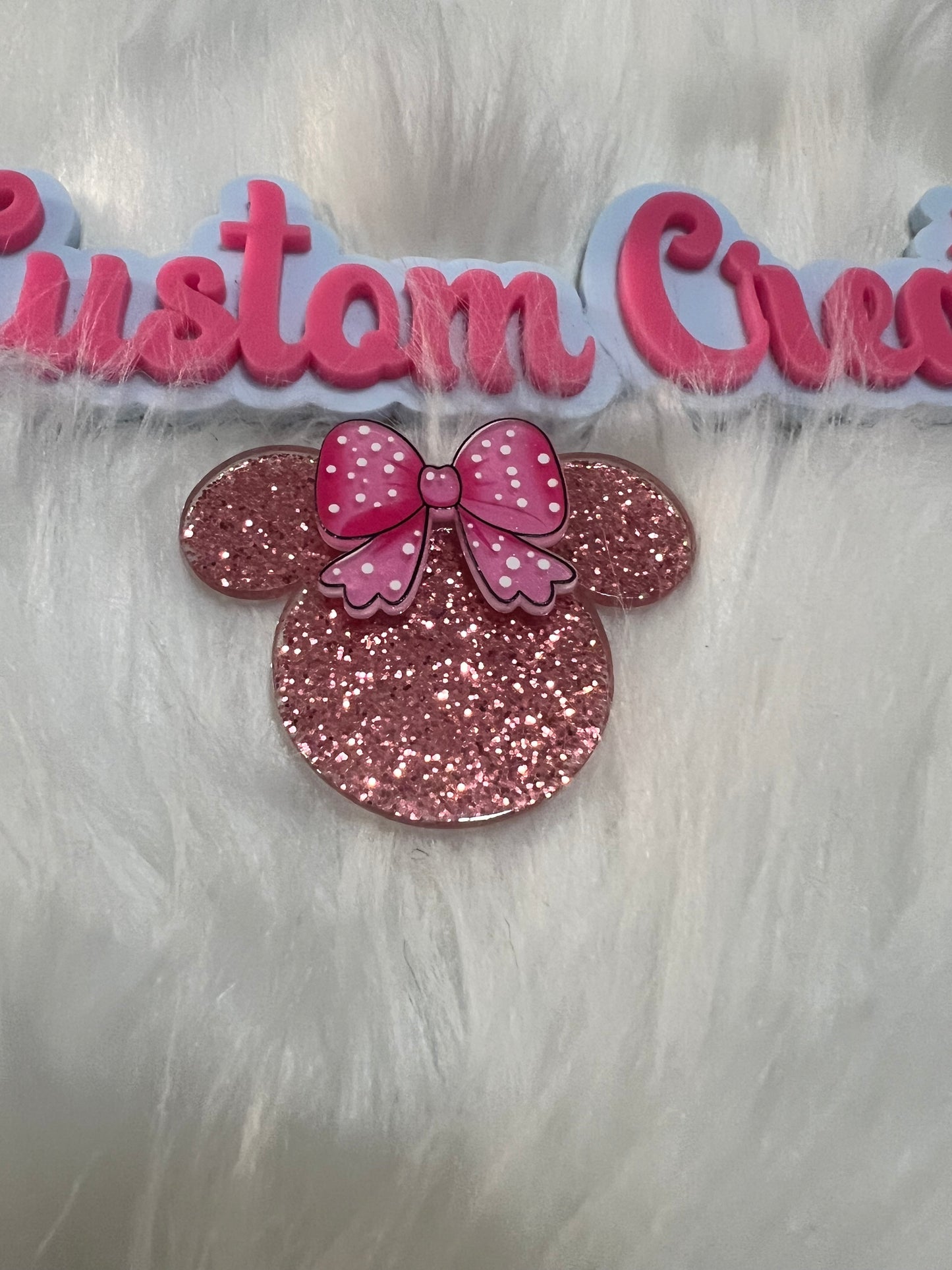Pink Glitter 3D Minnie