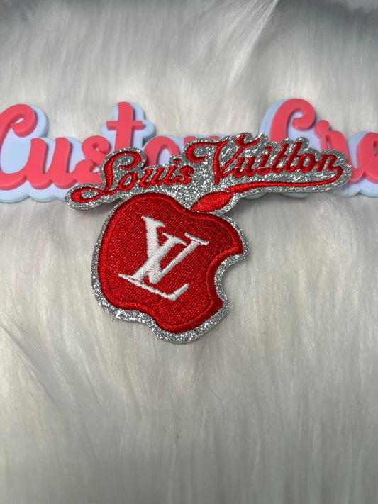 ❤️ Red Apple LV Iron-On Patch