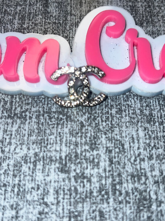 Mini Rhinestone Double Curve Charm – Luxe Statement Charm