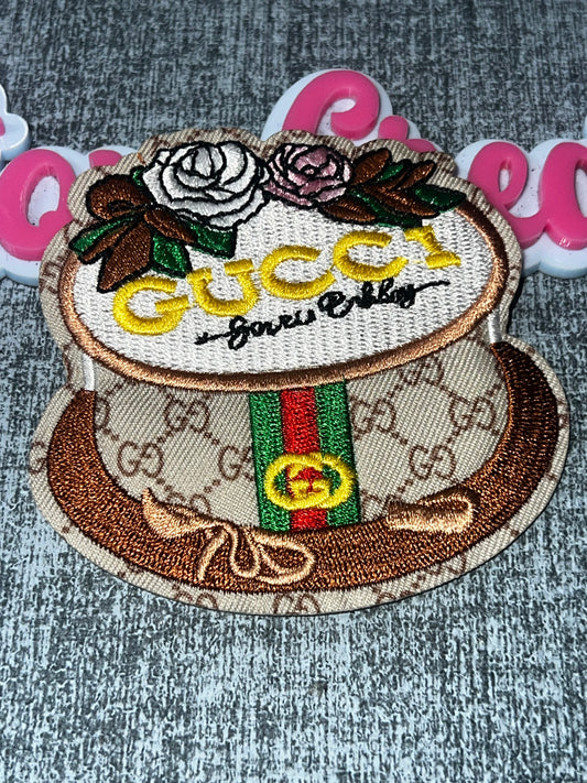 Floral Glam Bag Patch – Embroidered  Style Applique