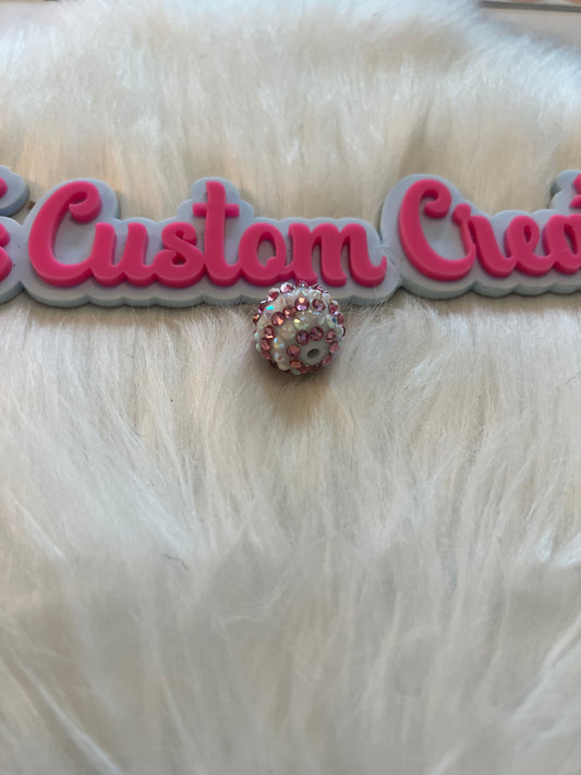 Bling Pink White Focal