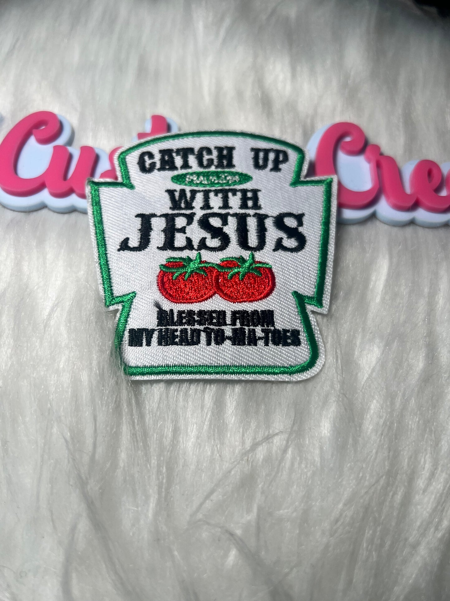 ✝️ “Catch Up With Jesus” Patch Religion