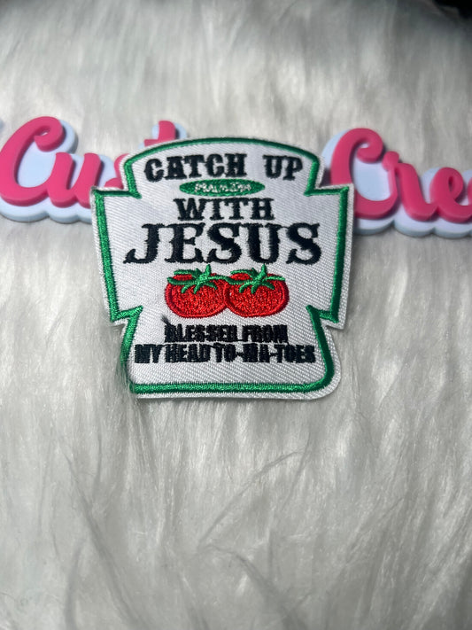 ✝️ “Catch Up With Jesus” Patch Religion