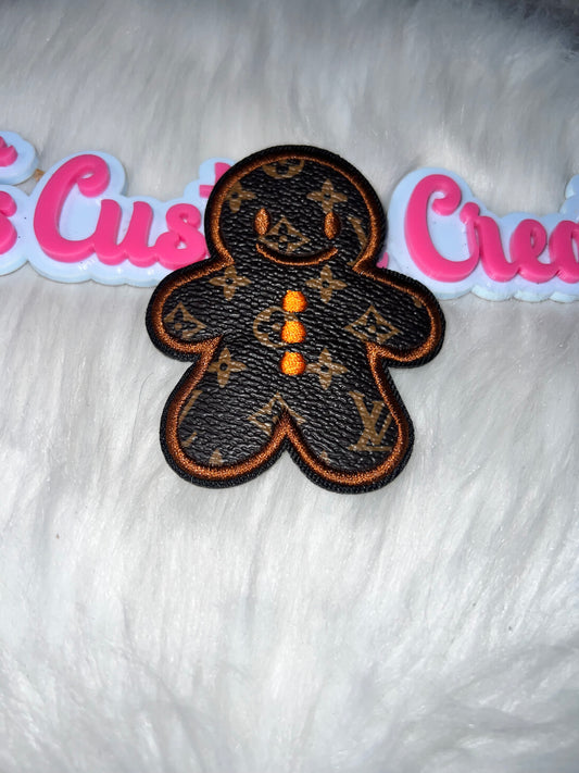 LV Gingerbread Man Iron-On Patch
