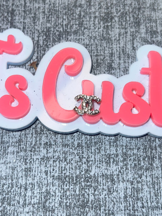 Mini Rhinestone Double Curve Charm – Luxe Statement Charm