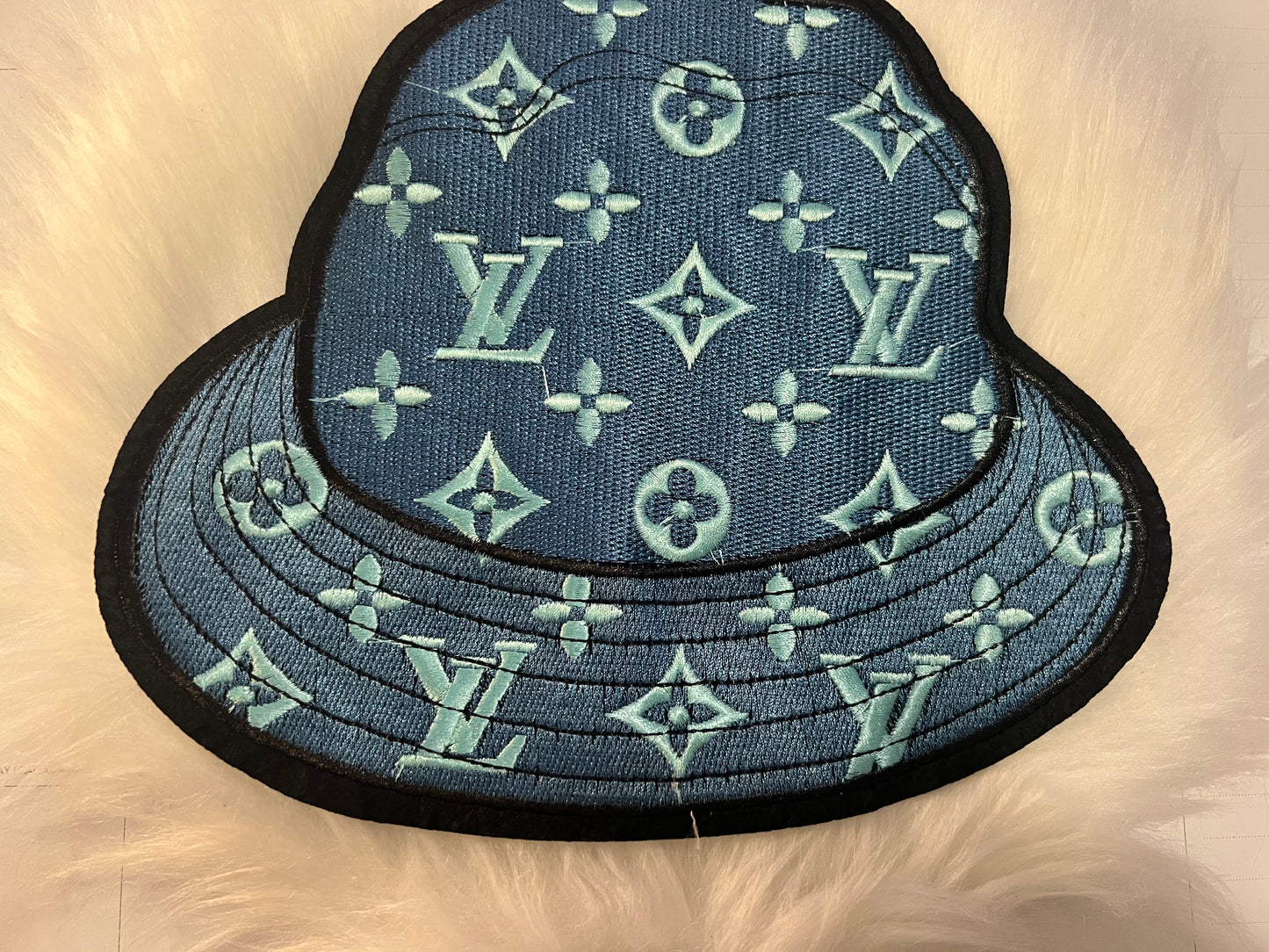 Big Denim Look LV Bucket Hat