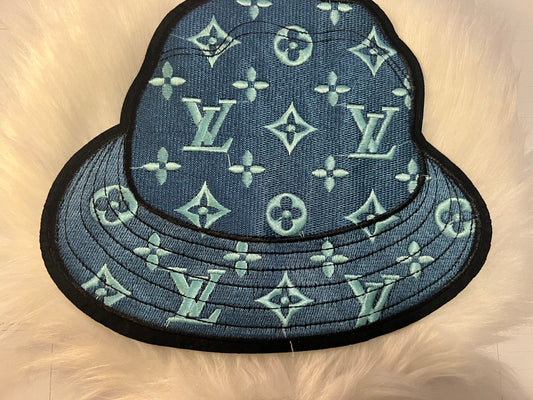 Big Denim Look LV Bucket Hat