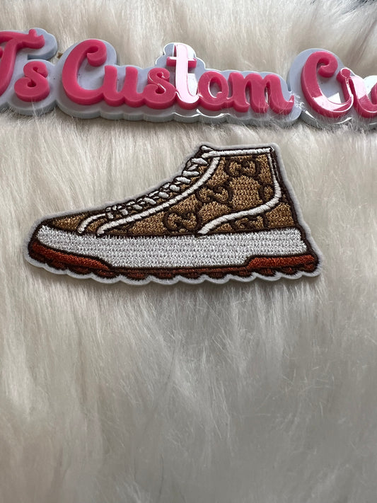 Tan White GG High shoes