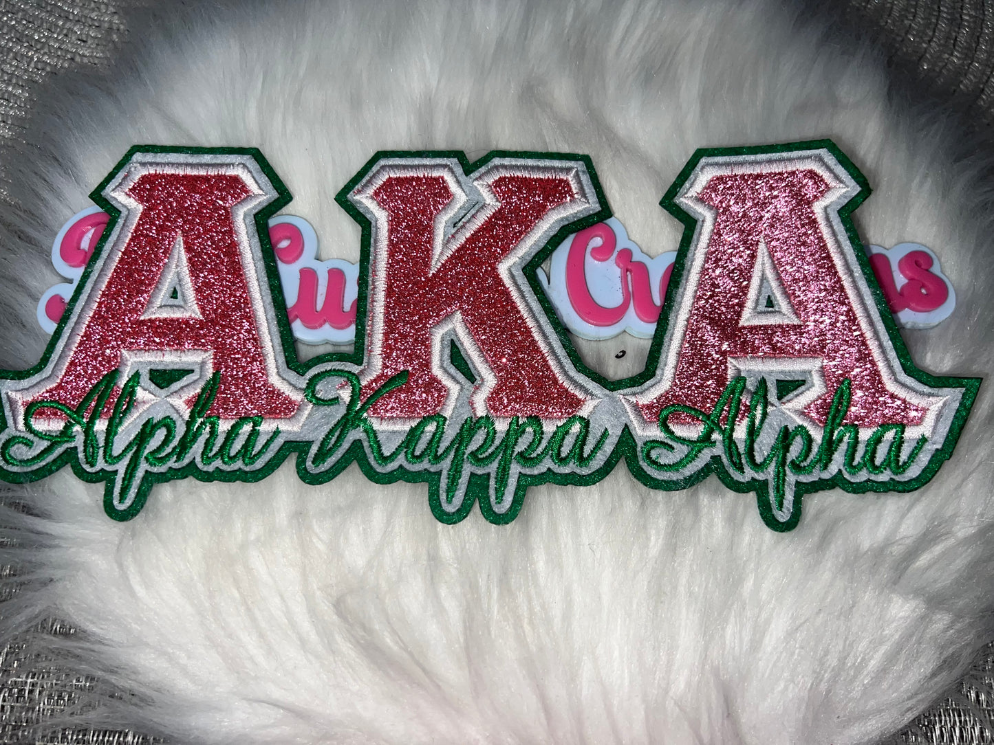 AKA Alpha Kappa Alpha Glitter Patch