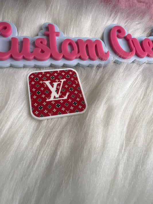 Red White Black LV Square