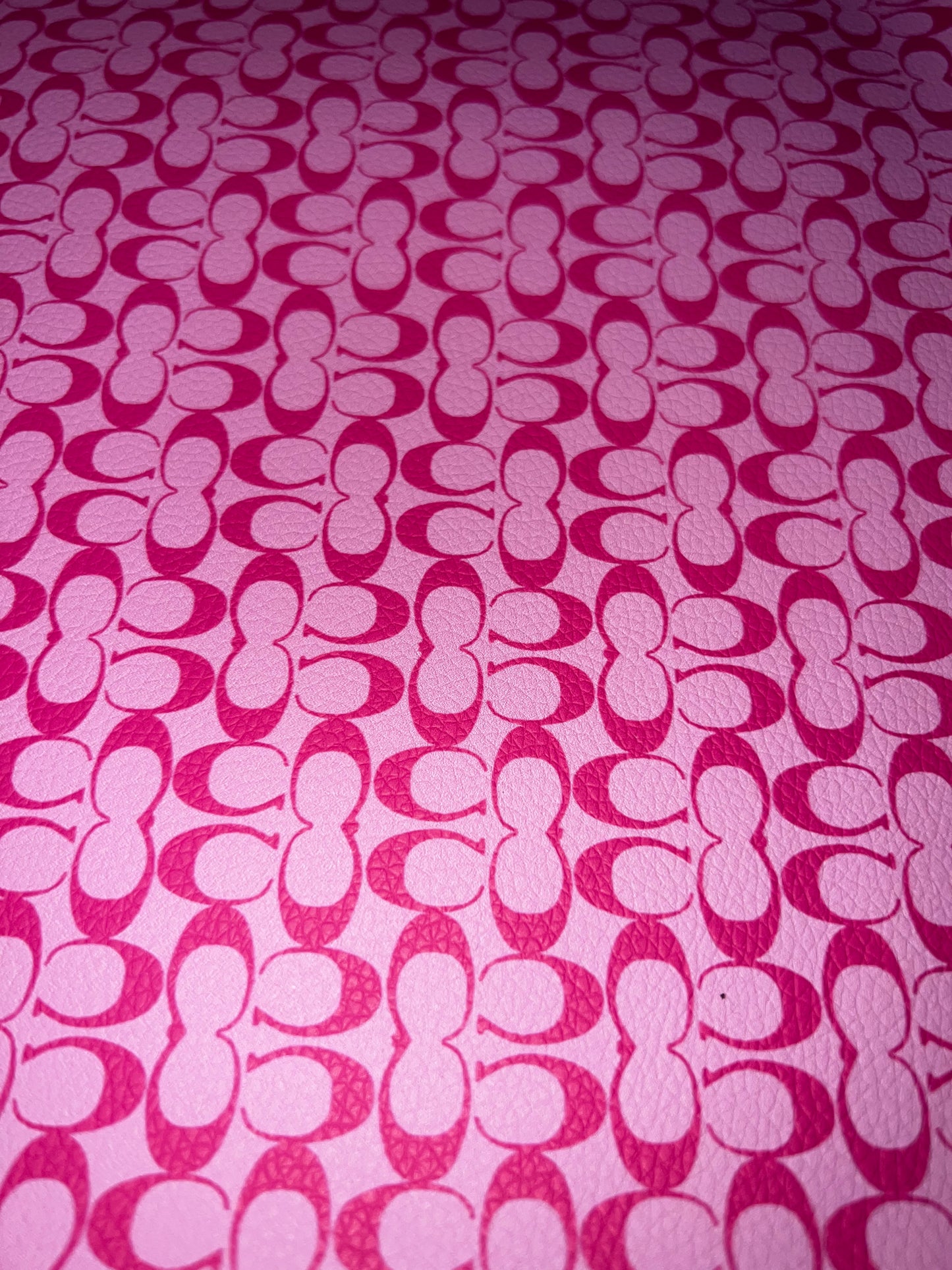 Hot Pink Monogram Faux Leather Sheet – 9x12 Bold Craft Vinyl