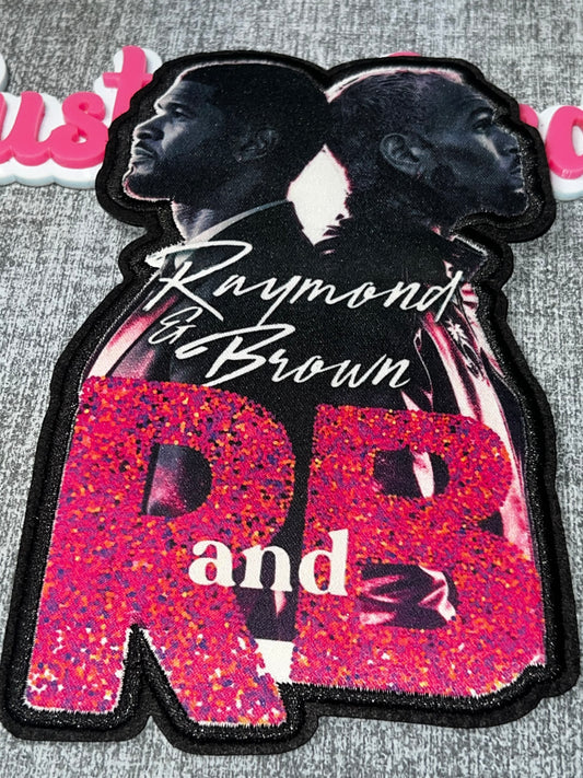 R&B Glitter Letter Patch – Pink Sparkle Statement Appliqué