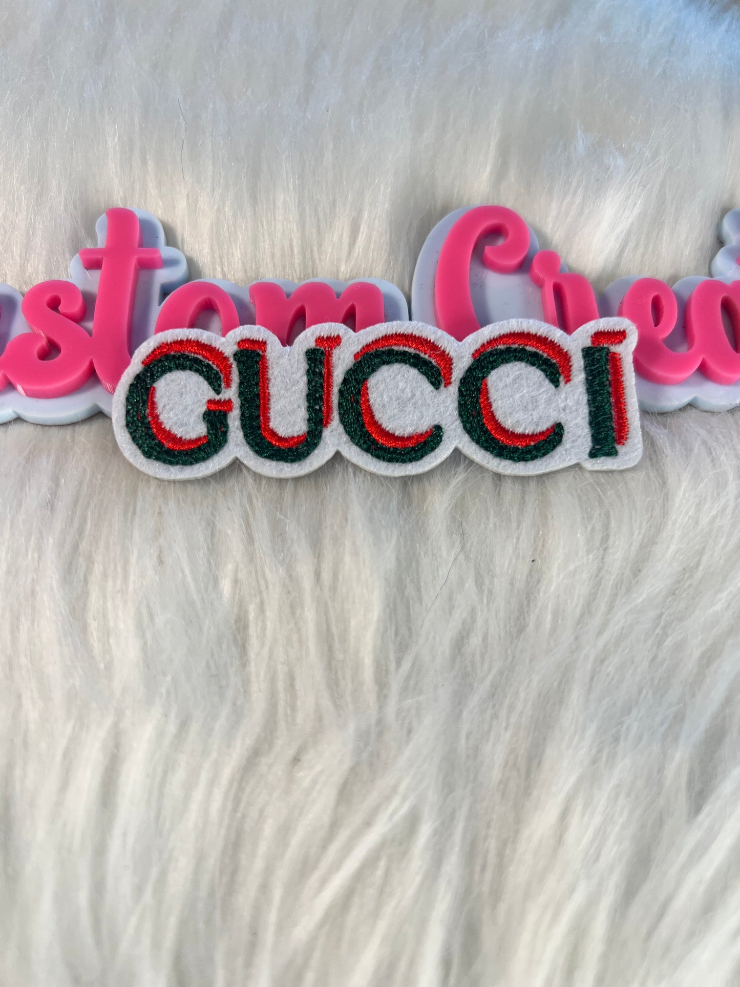 🤍 Classic GG Embroidered Iron-On Patch