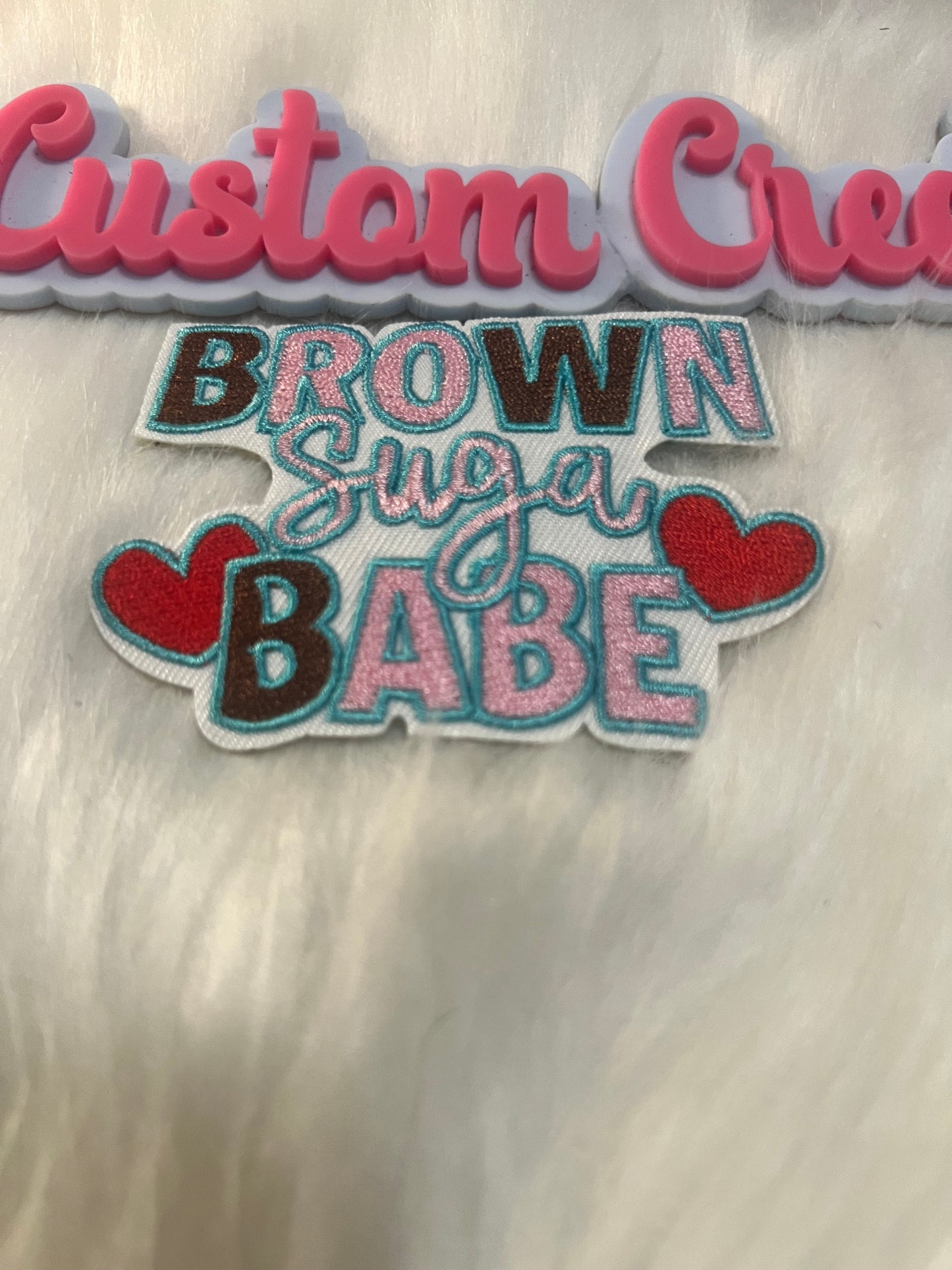 Brown Suga Babe white background