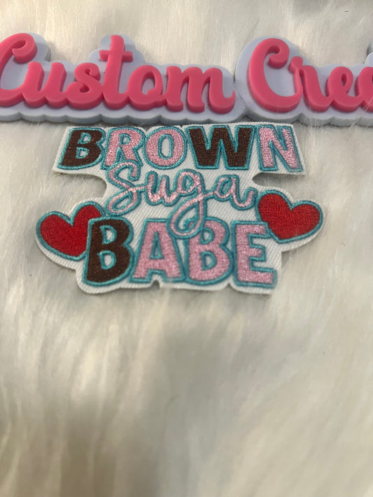 Brown Suga Babe white background