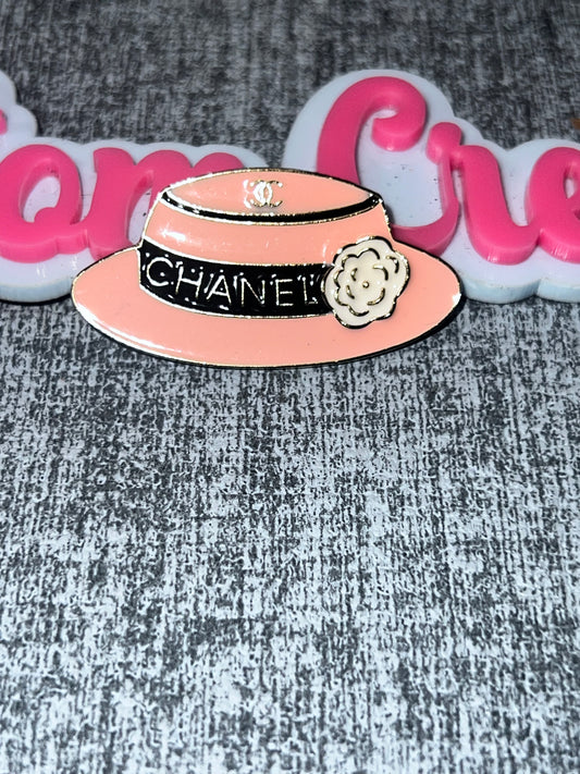 Blush Pink Fashion Hat Charm – Luxe Statement Charm