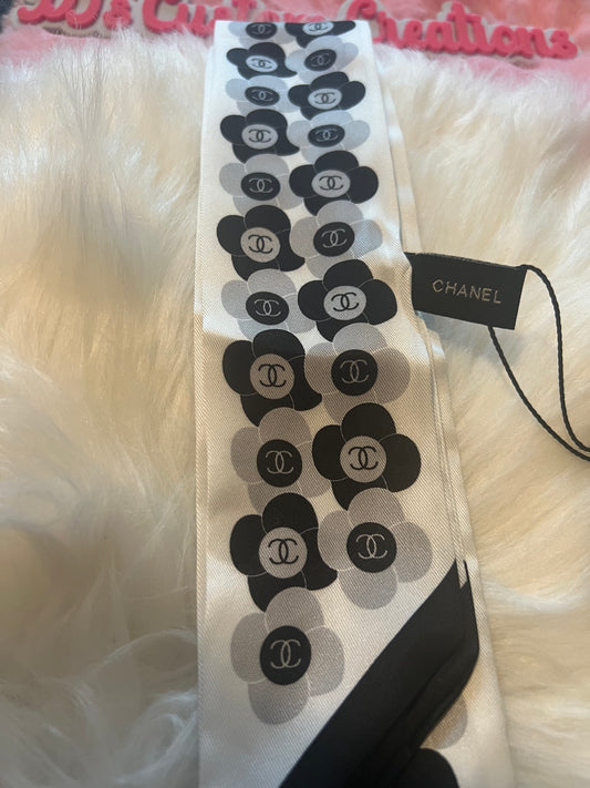 Black White Gray CC Scarf