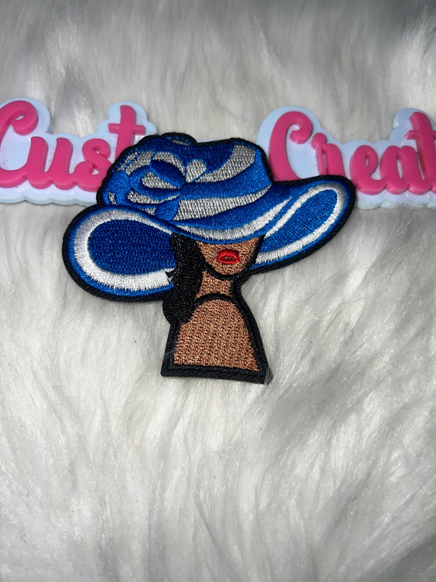 ⭐ Fashion Lady Hat – IRON-ON PATCH Zeta Colors