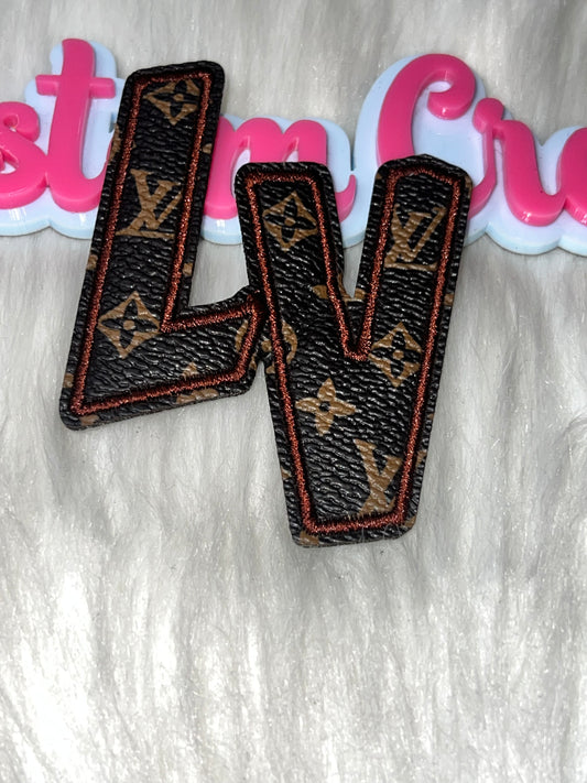 Decorative Letter Patch Set – Brown Texture (small)