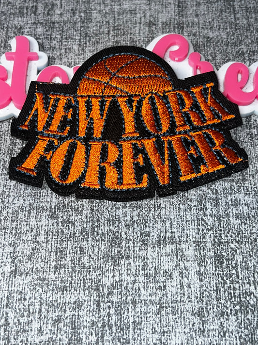 Orange Statement Embroidered Iron-On Patch | Motivational Lettering Appliqué