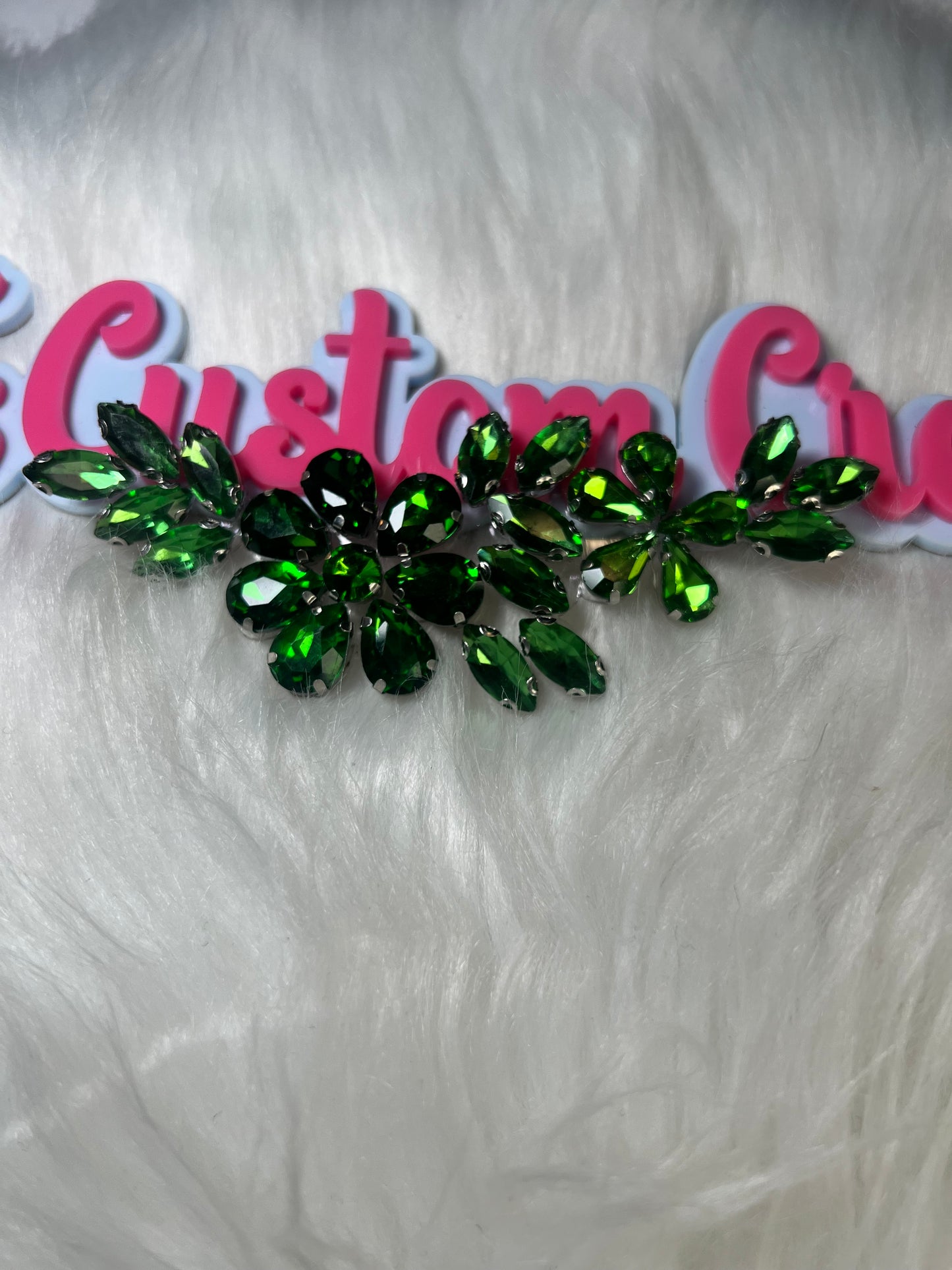 Lite Green Crystal Iron-On – 4.5”