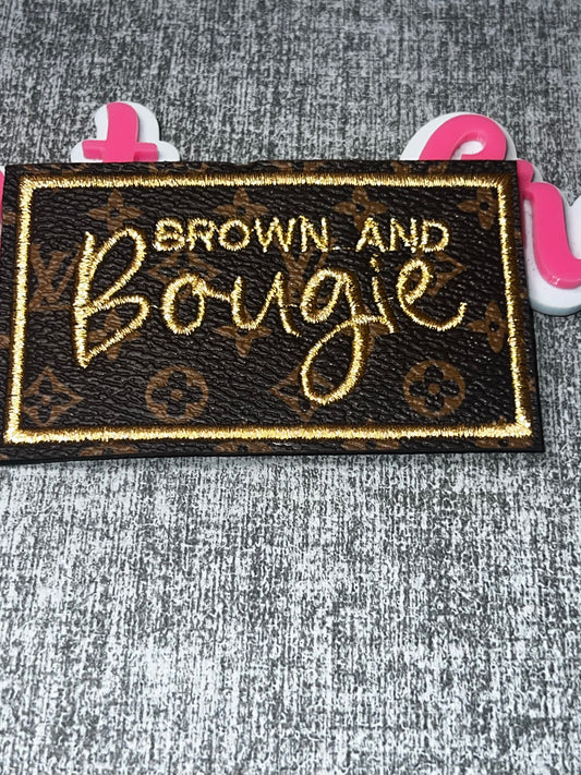 Rectangle Word Patch | Iron On Embroidered Applique, Statement Patch, DIY Jacket Bag Hat Patch