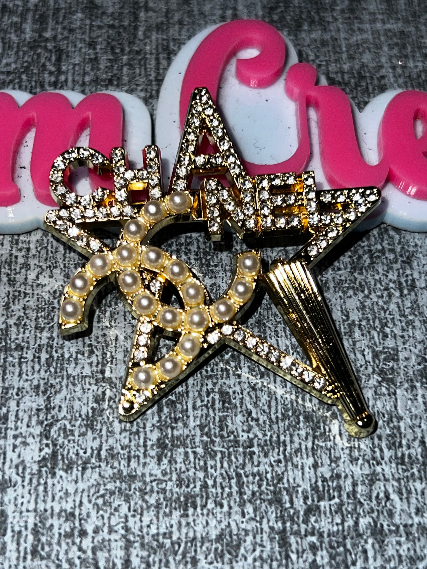 Gold Pearl Fashion Brooch Pin | Rhinestone Statement Brooch | Decorative Lapel Pin