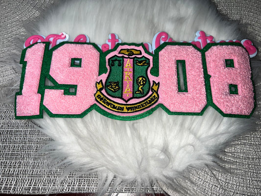 Chenille 1908 Crest Patch AKA colors