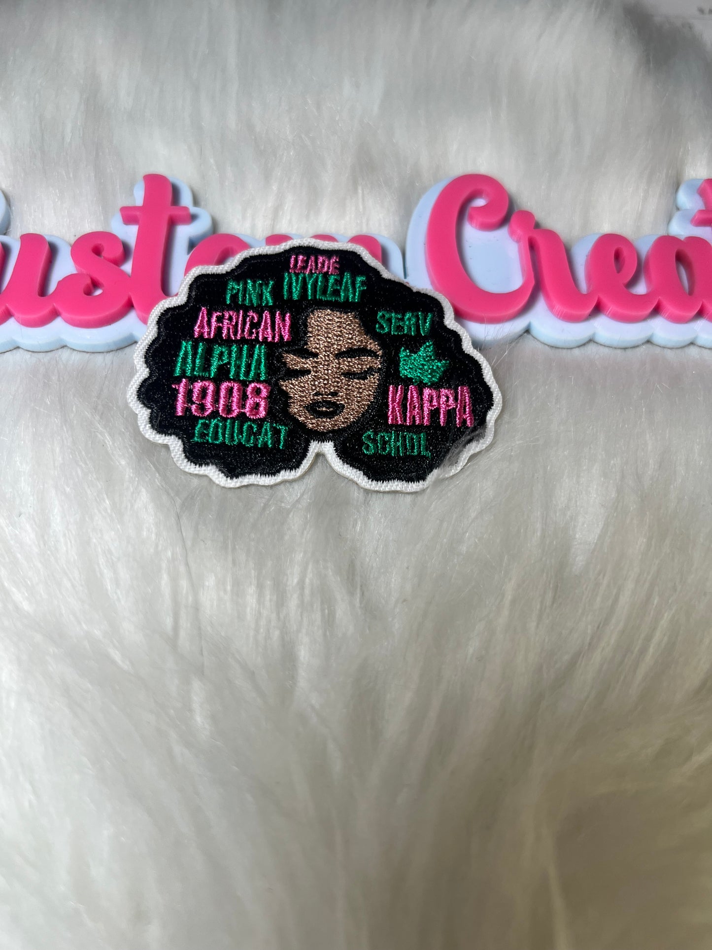 💕 AKA Inspired Afro Queen Patch