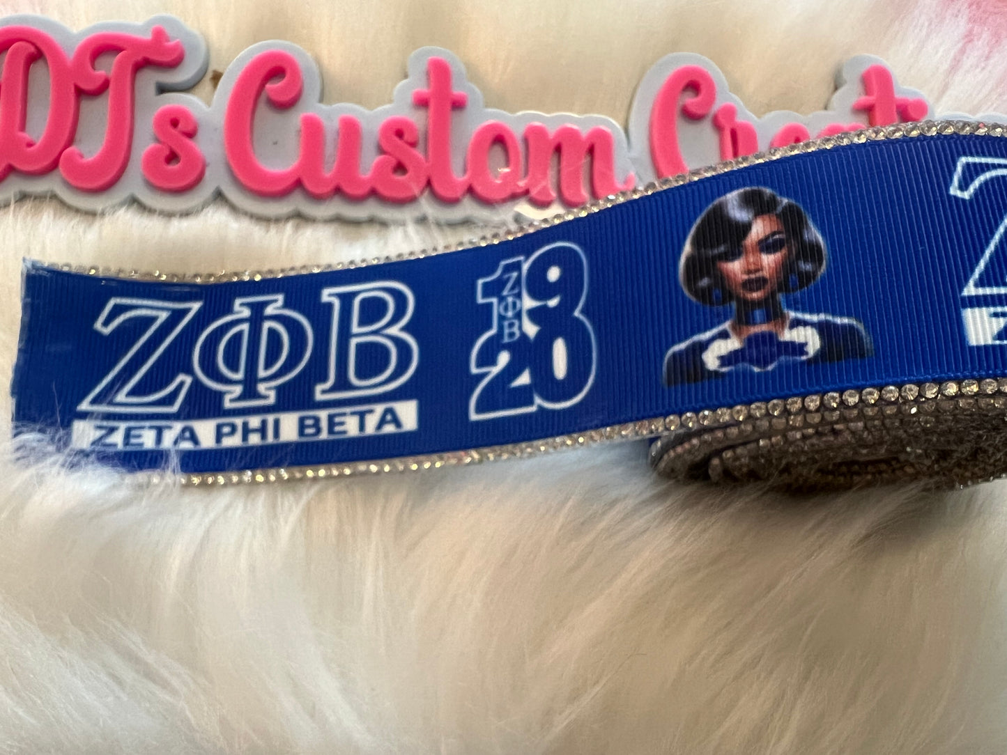 Zeta with Bling trim Ribbon