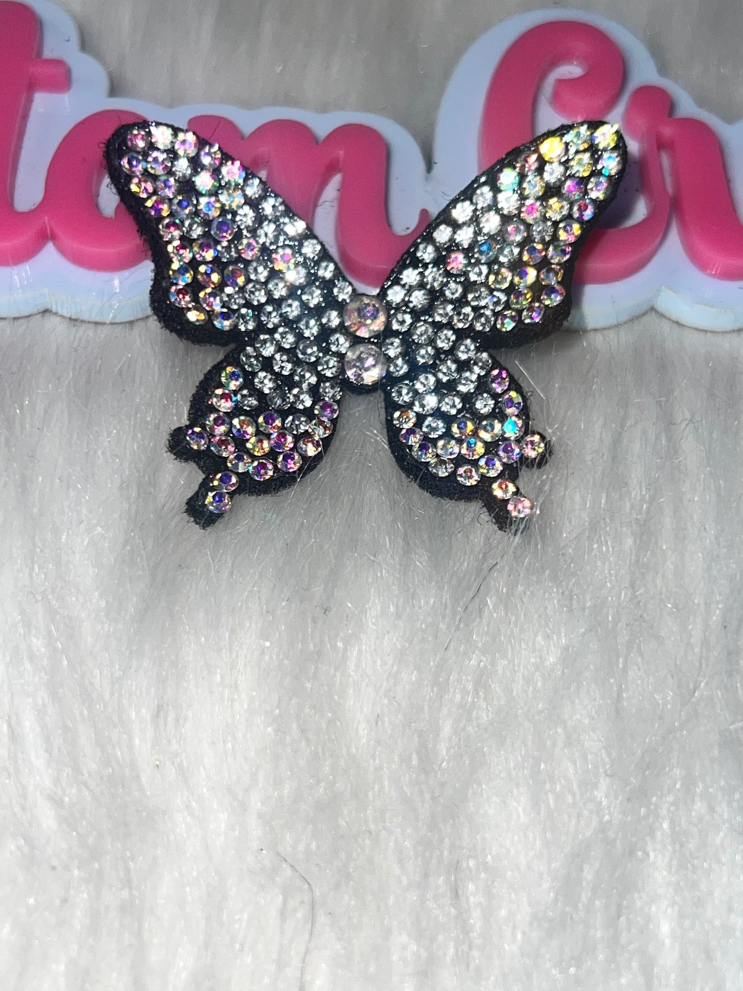 Rhinestone Butterfly Applique – Silver/AB