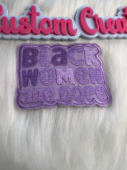 Purple Black Dope Woman