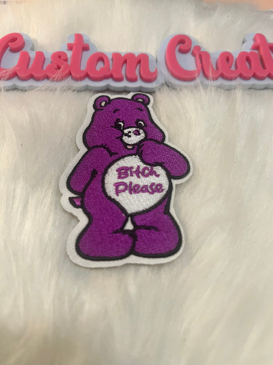 Purple Care Bear B**th Please