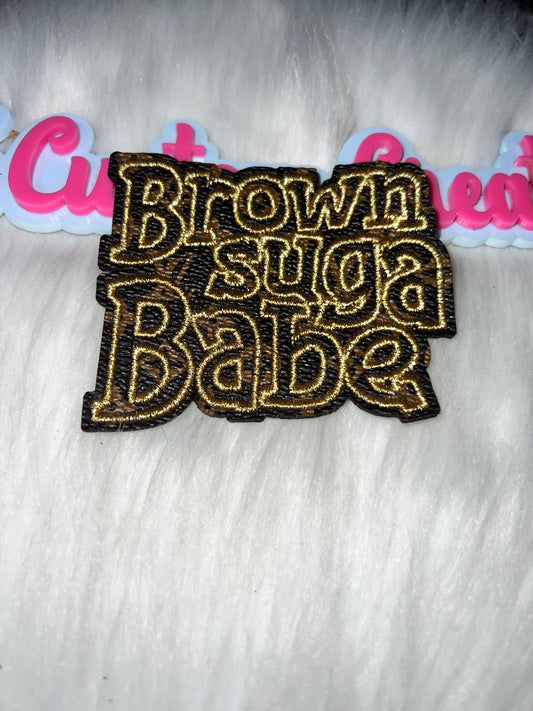 BROWN SUGAR BABE Patch – Designer-Inspired (LV Style)